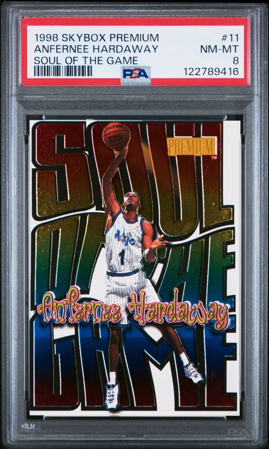 Anfernee Hardaway 1998 Skybox Premium Soul of the Game PSA 8 NM-Mint