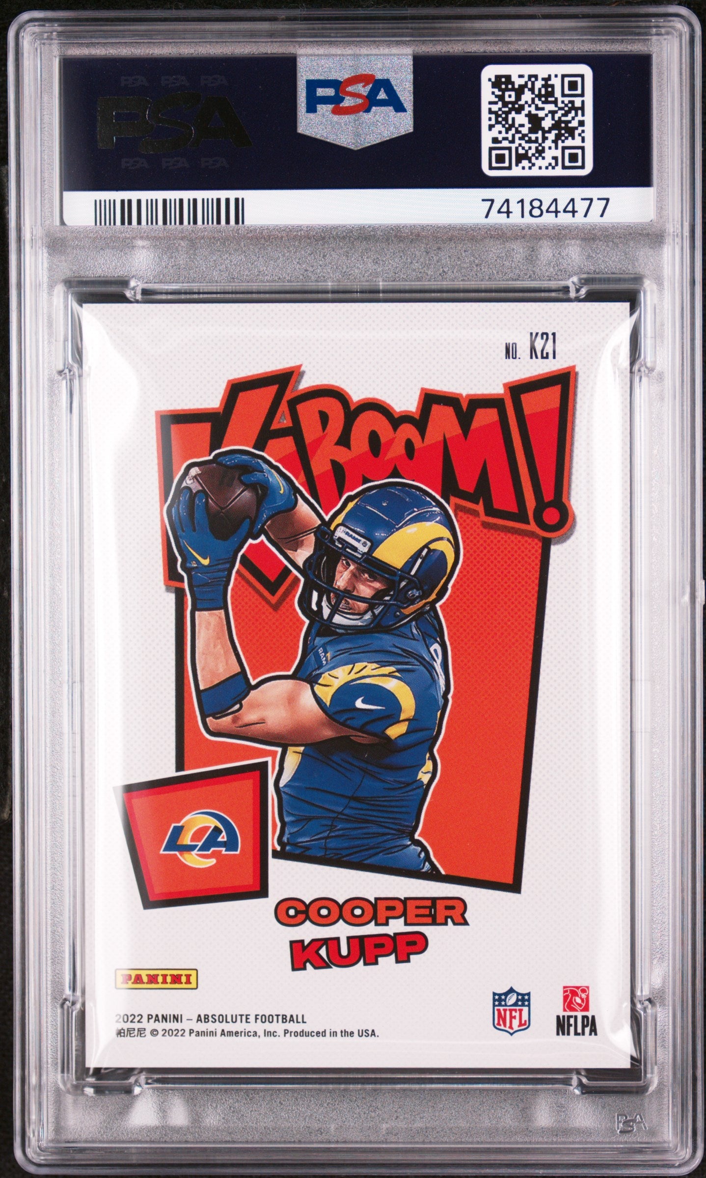 Cooper Kupp 2022 Panini Absolute Kaboom #K21 PSA 10 Gem Mint