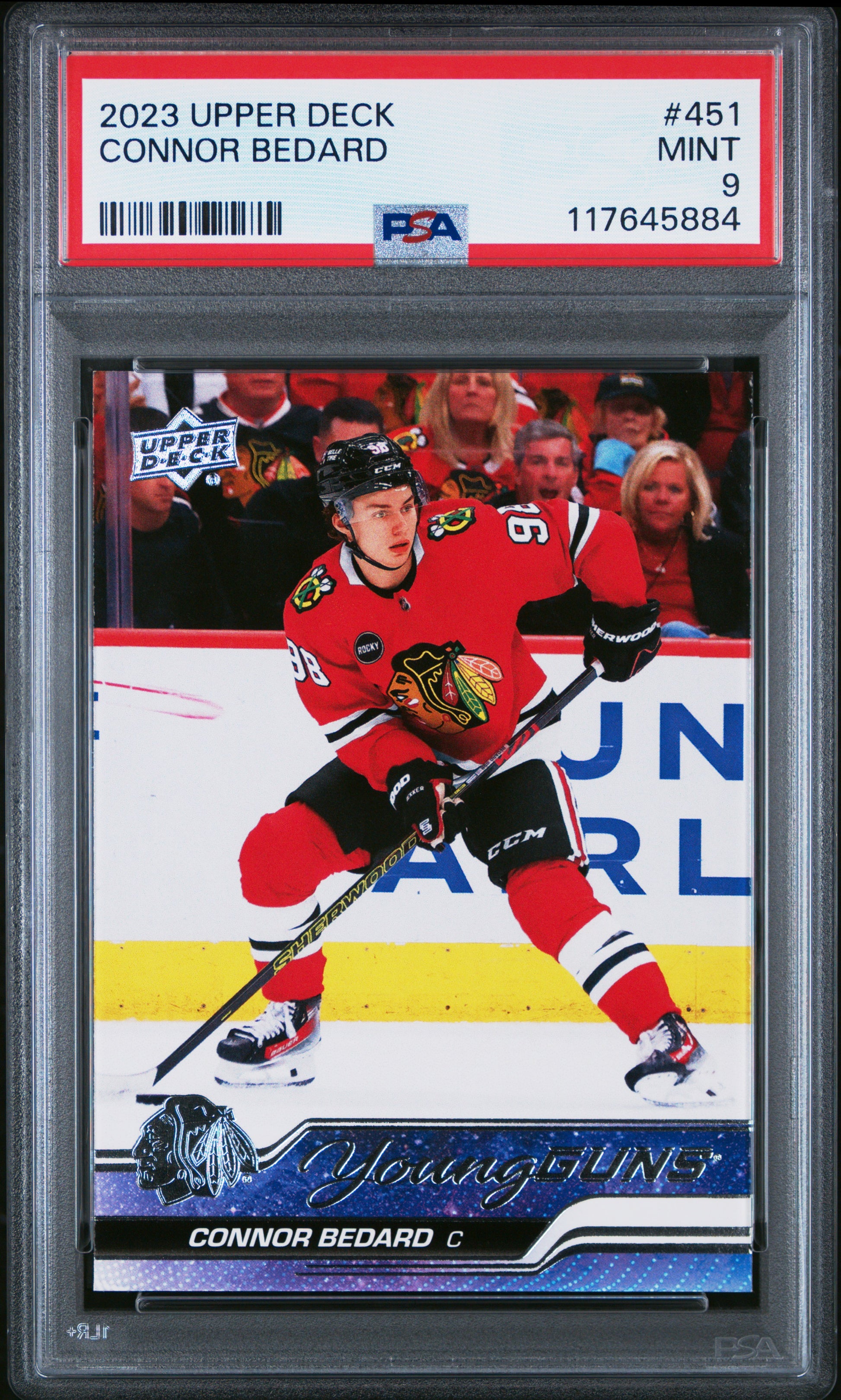 Connor Bedard 2003 Upper Deck Rookie #451 PSA 9 Mint 5884