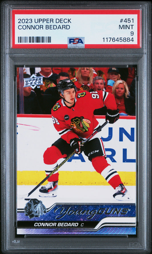 Connor Bedard 2003 Upper Deck Rookie #451 PSA 9 Mint 5884