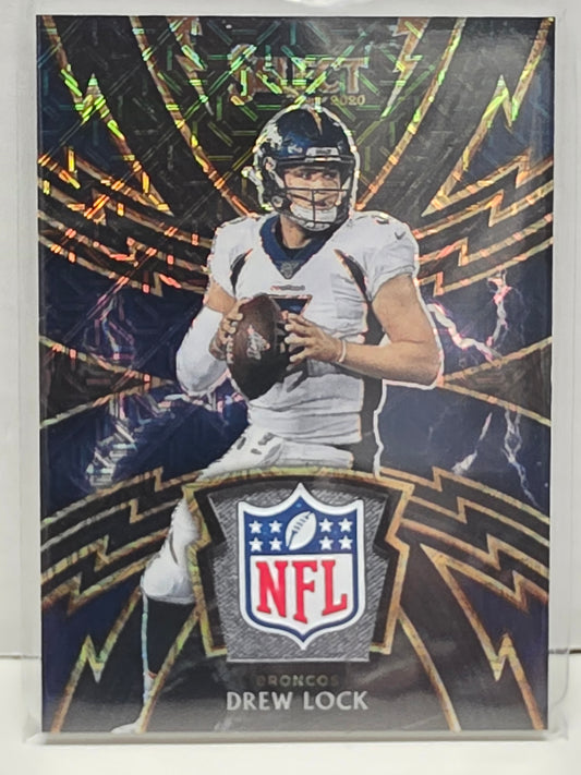 Drew Lock 2020 Panini Select NFL Shield Patch #1/1