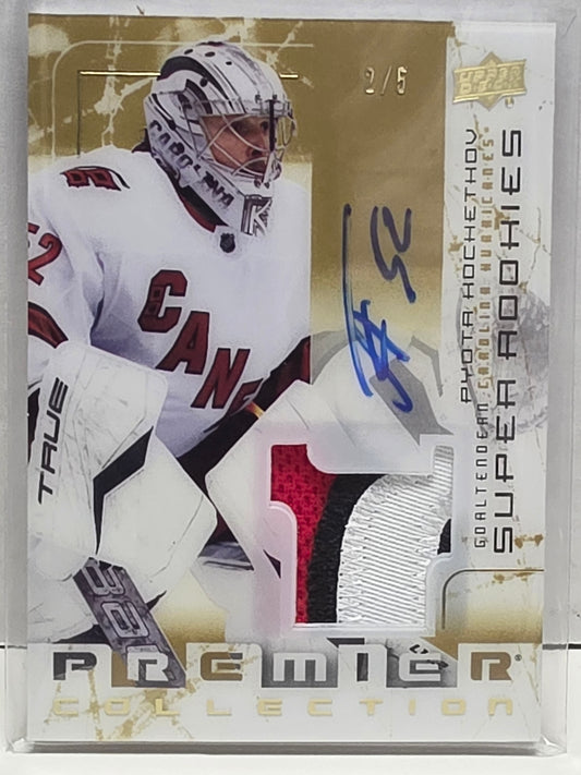 Pyotr Kochetkov 2022 Upper Deck Premier Gold Patch Auto #2/5