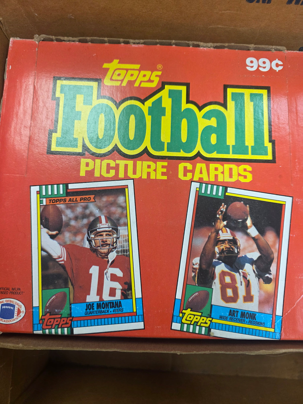 1990 Topps Football Cello Box