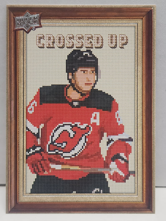 Jack Hughes 2024 Upper Deck Crossed Up SP Insert