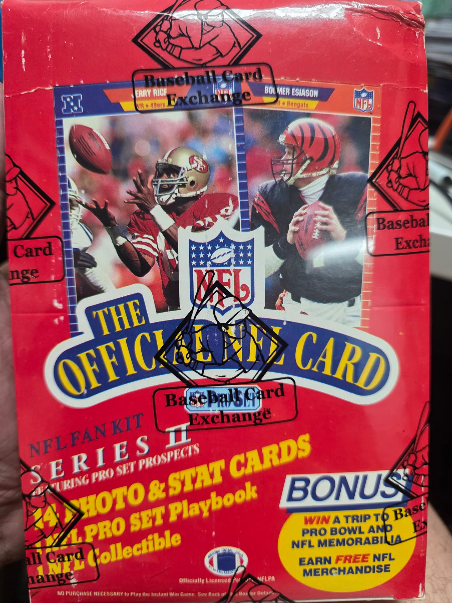 1989 Pro Set Football Series 2 BBCE Wrapped Box