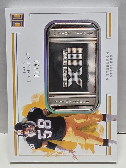 Jack Lambert 2020 Panini Impeccable Silver Troy Ounce #1/20