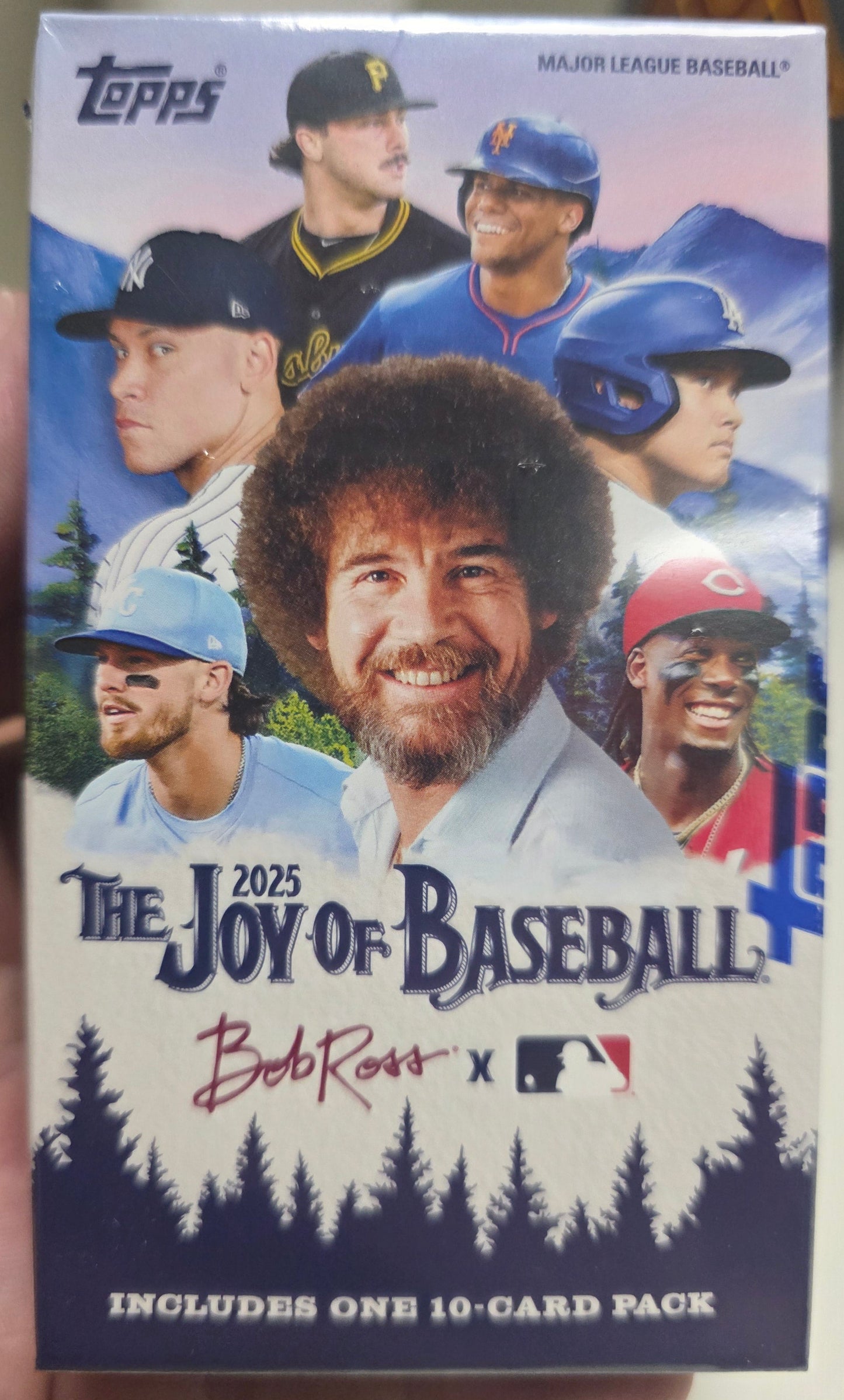 2025 Topps The Joy of Baseball Bob Ross Happy Little Box