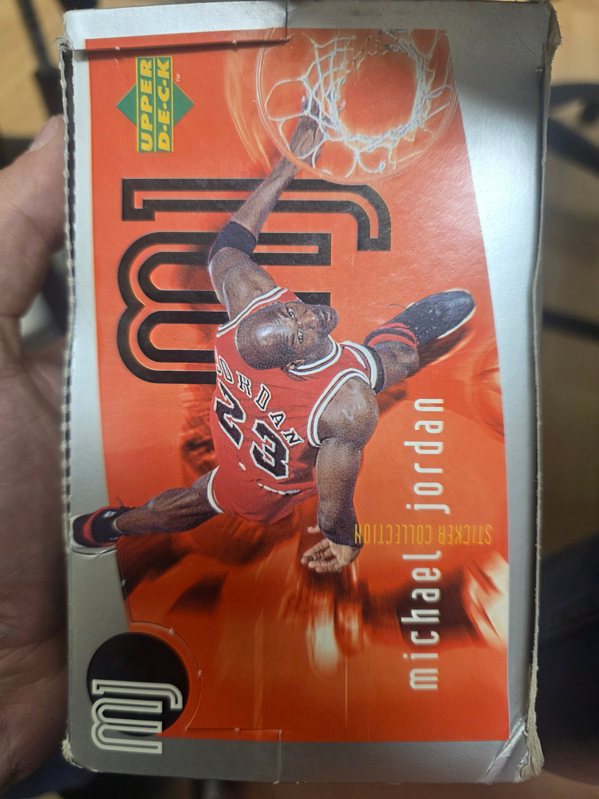 1998 Upper Deck Michael Jordan MJ Sticker Collection Box