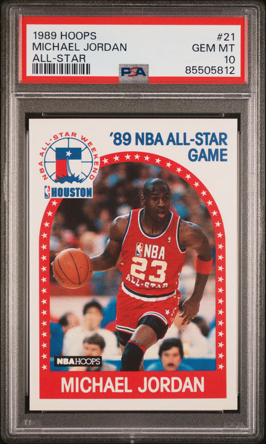 Michael Jordan 1989 Hoops All-Star #21 PSA 10 Gem Mint 5812