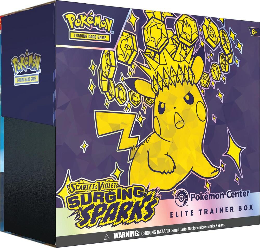 Pokemon Scarlet and Violet Surging Sparks Pokemon Center Elite Trainer Box