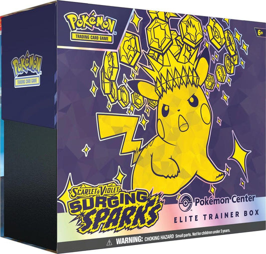 Pokemon Scarlet and Violet Surging Sparks Pokemon Center Elite Trainer Box