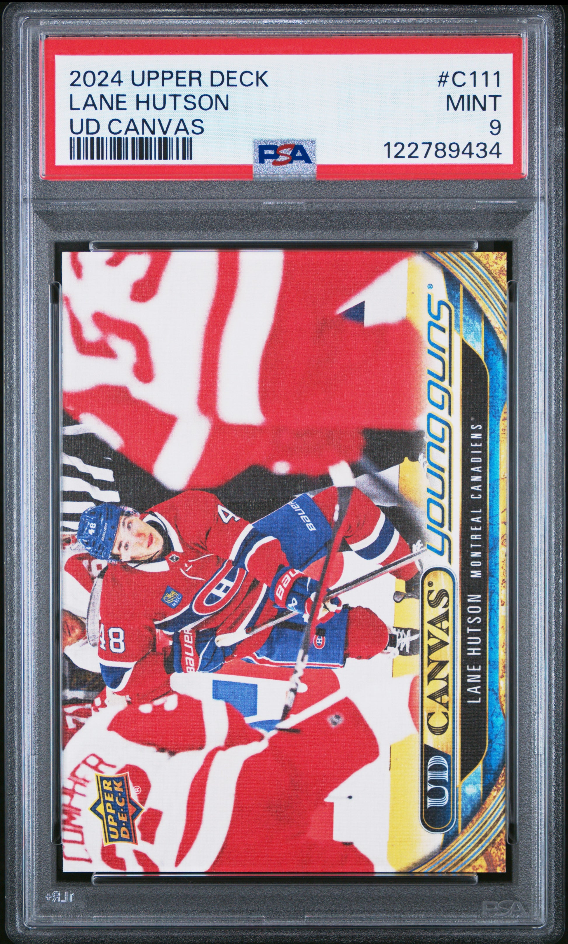 Lane Hudson 2024 Upper Deck Canvas Rookie #C111 PSA 9 Mint