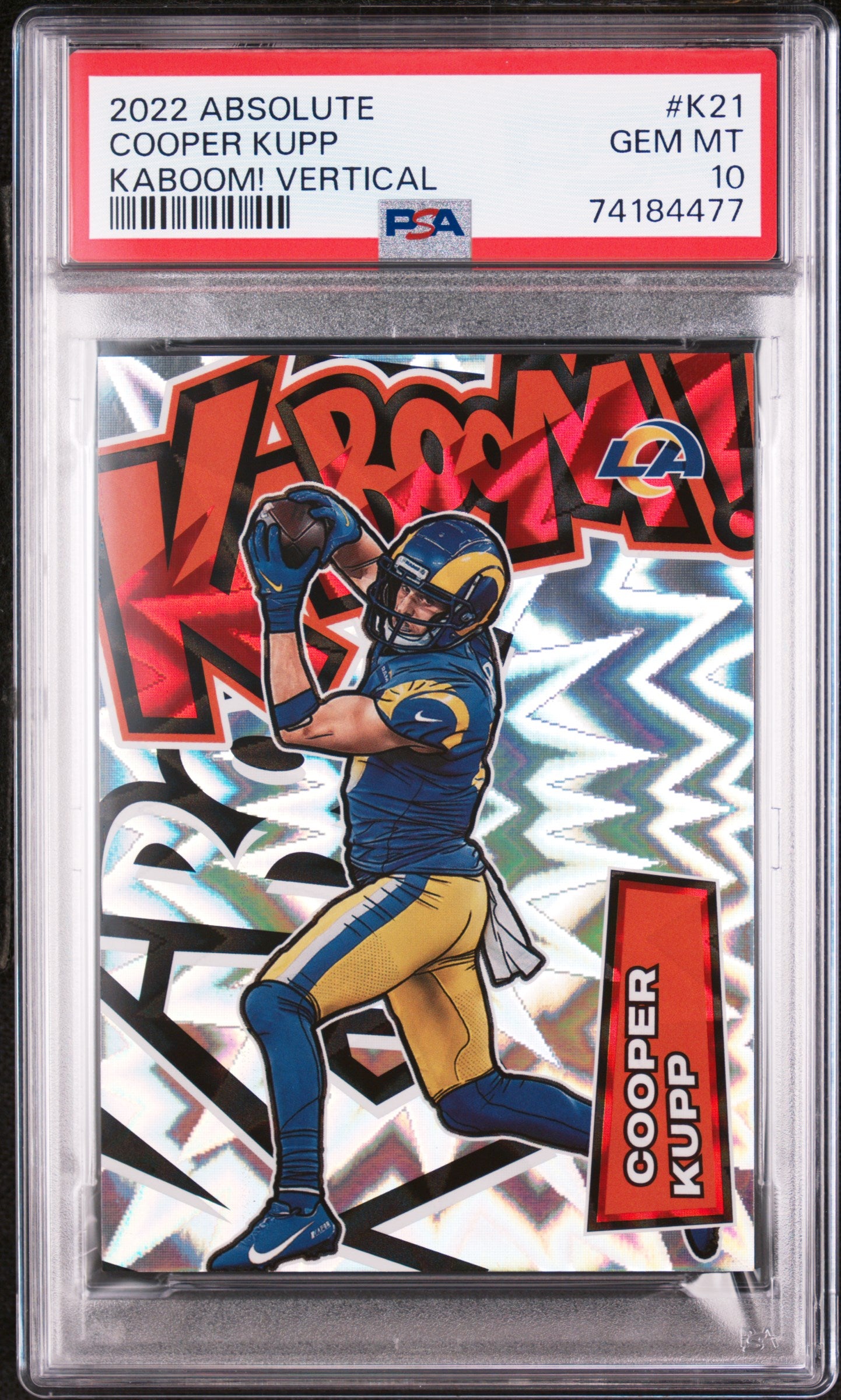 Cooper Kupp 2022 Panini Absolute Kaboom #K21 PSA 10 Gem Mint
