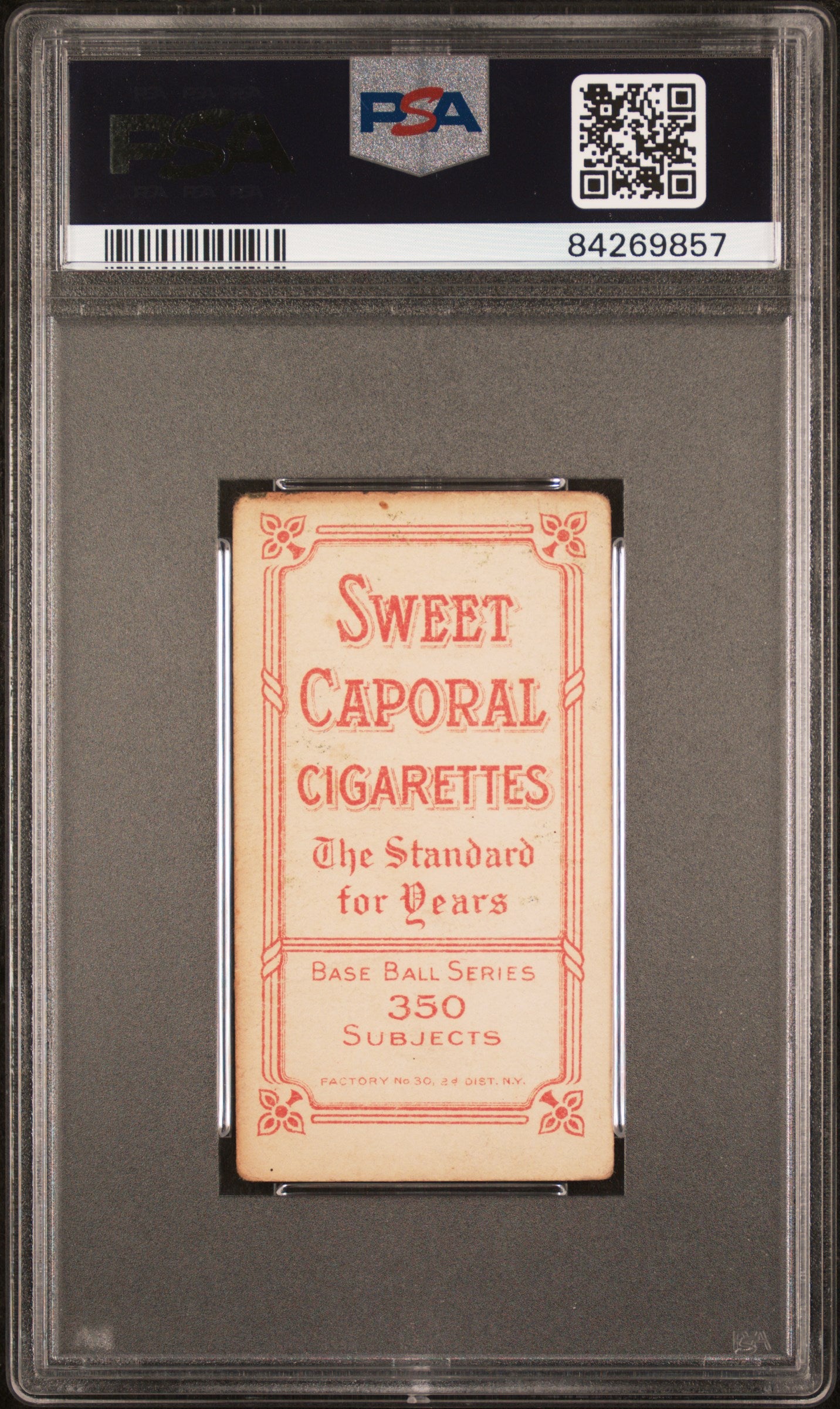 Al Mattern 1909-11 T206 Sweet Caporal 350/30 PSA 2 Good