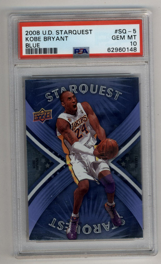 Kobe Bryant 2008-09 UD Starquest Blue #SQ-5 PSA 10 Gem Mint