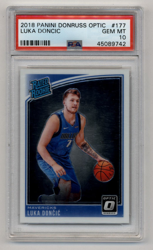 Luka Doncic 2018-19 Donruss Optic Rookie #177 PSA 10 Gem Mint 9742