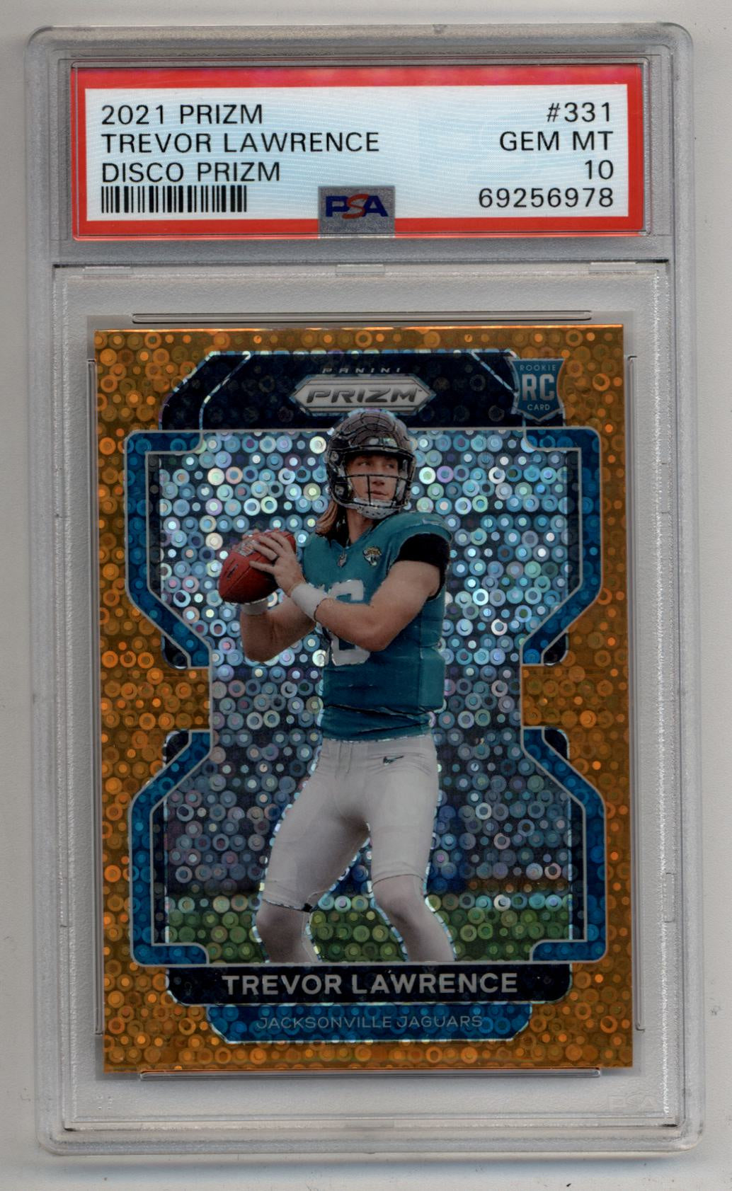 Trevor Lawrence 2021 Prizm Disco #331 PSA 10 Gem Mint 6978