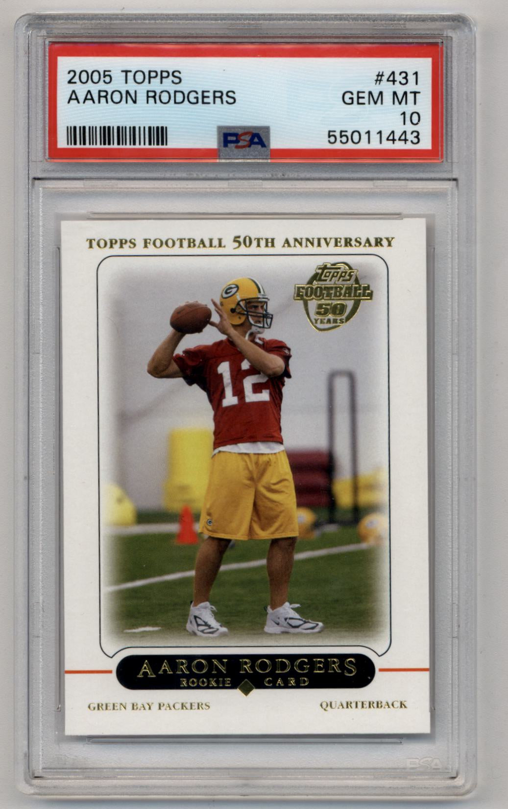 Aaron Rodgers 2005 Topps #431 PSA 10 Gem Mint 1443