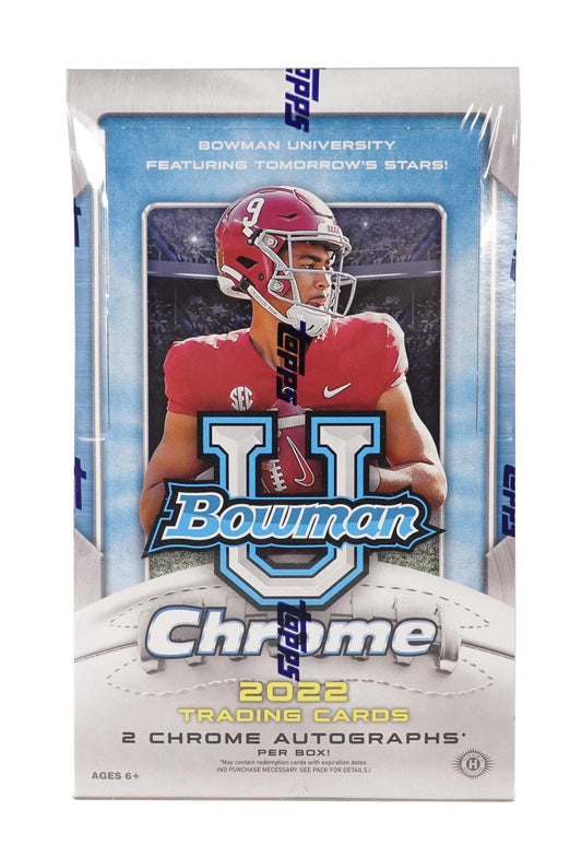 2022 Bowman Chrome University Football Hobby-Box