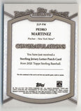 Pedro Martinez 2021 Topps Sterling Jersey Letter Patch 1/1