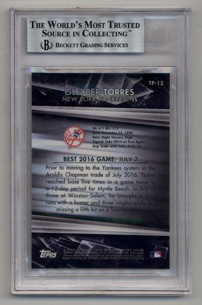 Gleyber Torres 2016 Bowman's Best Top Prospects #TP13 Superfractor 1/1 BGS 9