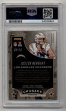 Justin Herbert 2020 Rookie and Stars Crusade Signature 07/25 PSA 10 Gem Mint