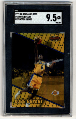 Kobe Bryant 1999 Bowmans Best #58 Refractor #16/400 SGC 9.5 Mint+