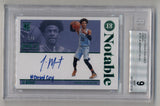 Ja Morant 2019-20 Encased Green 1/5 Auto Inscription #178 BGS 9 Mint Auto 10