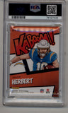 Justin Herbert 2020 Absolute #KJH1 Kaboom! PSA 9 Mint