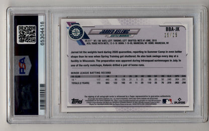 Jarred Kelenic 2021 Ben Baller Chrome Orange Auto 25/25 PSA 10 Gem Mint Auto 10