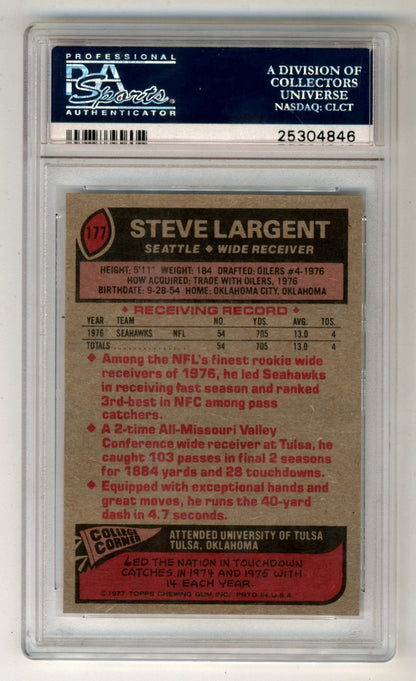 Steve Largent 1977 Topps #177 PSA 8 NM-Mint