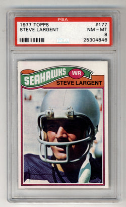 Steve Largent 1977 Topps #177 PSA 8 NM-Mint