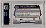 Anthony Richardson 2022 Bowman University Orange Shimmer Refractor Auto 17/25 PSA 9 Mint Auto 10