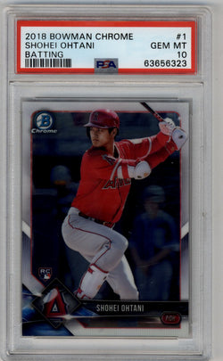 Shohei Ohtani 2018 Bowman Chrome #1 PSA 10 Gem Mint 6323