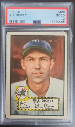 Bill Dickey 1952 Topps #400 PSA 2