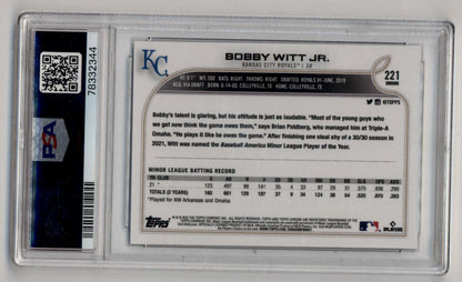 Bobby Witt Jr 2022 Topps Chrome Sp PSA 10 Gem Mint 2344