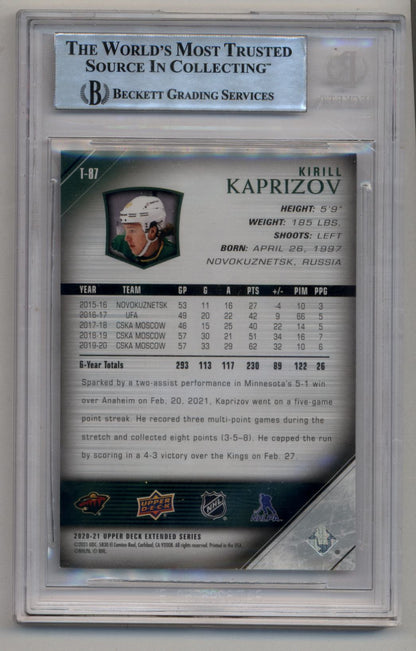 Kirill Kaprizov 2020-21 Upper Deck Tribute Young Gun 9253