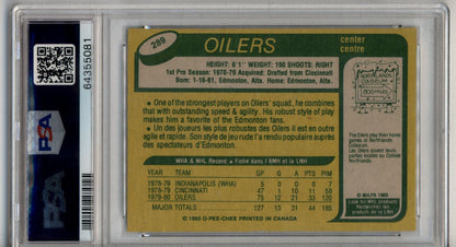 Mark Messier 1980-81 O-Pee-Chee Error PSA 8 Near Mint-Mint