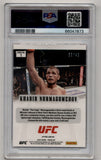 Khabib Nurmagomedov 2022 Prizm UFC Flashback Pink Pulsar 33/42 PSA 9 Mint