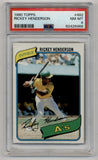 Rickey Henderson 1980 Topps #482 PSA 8 Near Mint-Mint 6466