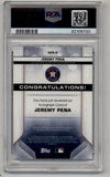 Jeremy Pena 2020 Bowman Sterling Prospect Auto PSA 10 Gem Mint