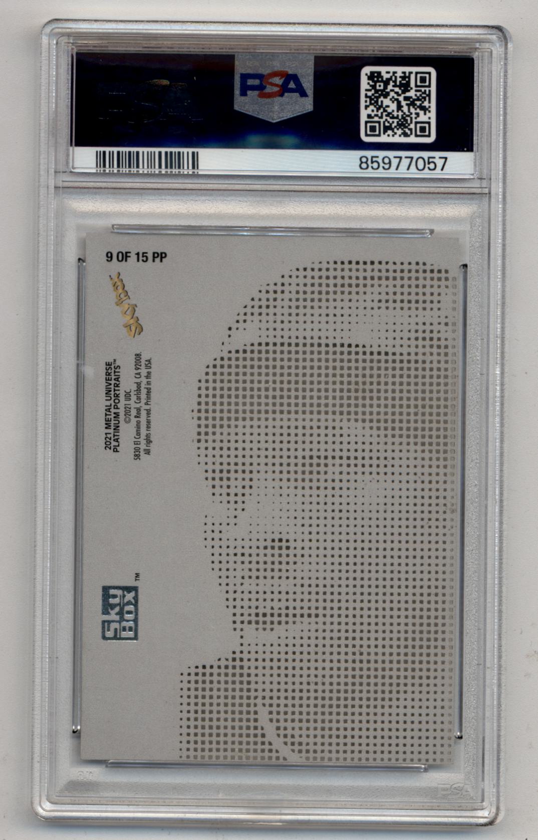 Allen Iverson 2023 Metal Universe Platinum Portraits #PP9 PSA 10 Gem Mint