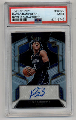 Paolo Banchero 2022-23 Select Rookie Signatures 039/249 PSA 9 Mint