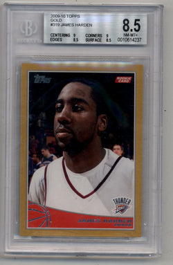 James Harden 2009-10 Topps Gold #319 0659/2009 BGS 8.5 Near Mint-Mint+