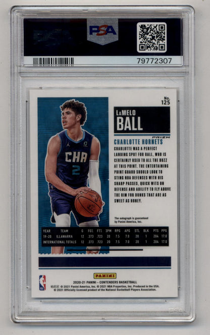 LaMelo Ball 2020-21 Contenders Premium Edition Auto #125 PSA 10 Gem Mint Auto 10