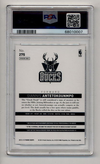 Giannis Antetokounmpo 2013-14 Hoops #275 PSA 10 Gem Mint 0007