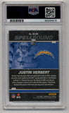 Justin Herbert 2022 Donruss Elite Spellbound Gold 4/5 PSA 10 Gem Mint