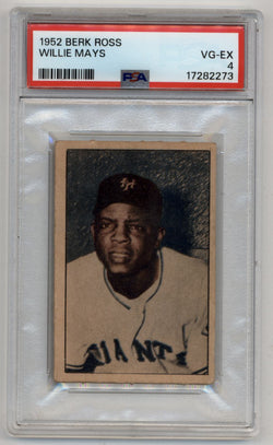 Willie Mays 1952 Berk Ross PSA 4 Very Good-Excellent