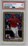 Shohei Ohtani 2020 Bowman Chrome Gold Refractor 03/50 #58 PSA 9 Mint