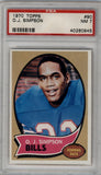 O.J. Simpson 1970 Topps #90 PSA 7 Near Mint 0945